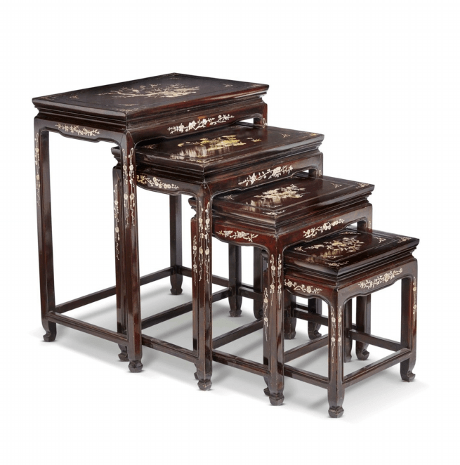 意大利老牌拍行pandolfini 东方艺术拍卖清代家具精选_lot_螺钿_硬木