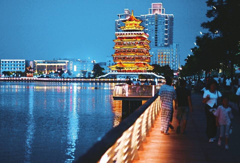 清徐夜景图片图片