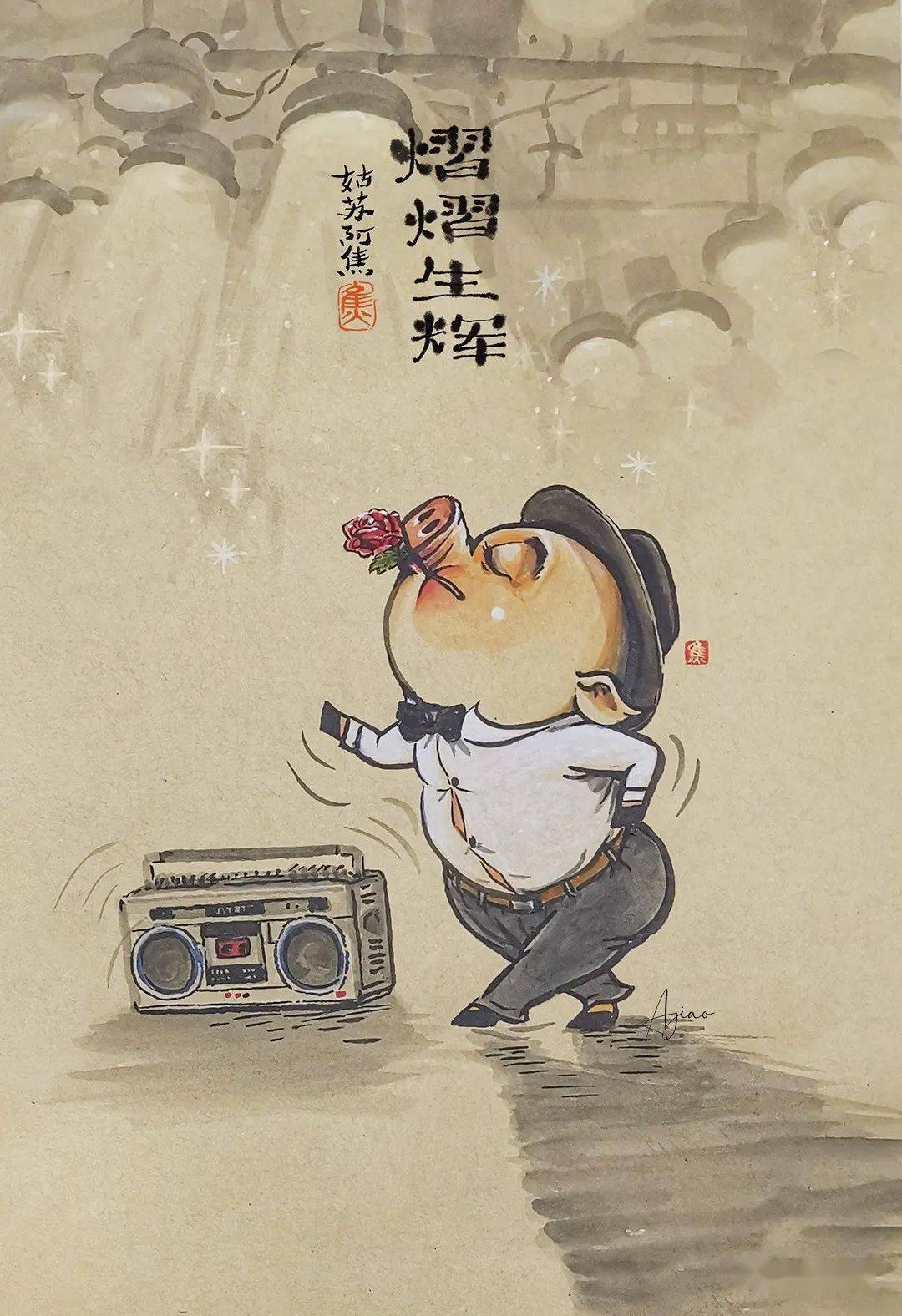 一个中年胖子和他的猫,治好了我的精神内耗,网友:满满的烟火气