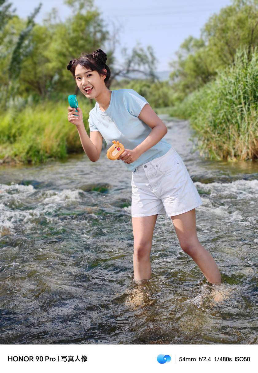 不出北京 用荣耀90 pro就能拍的夏日清凉多巴胺美照_人像_场景_模式