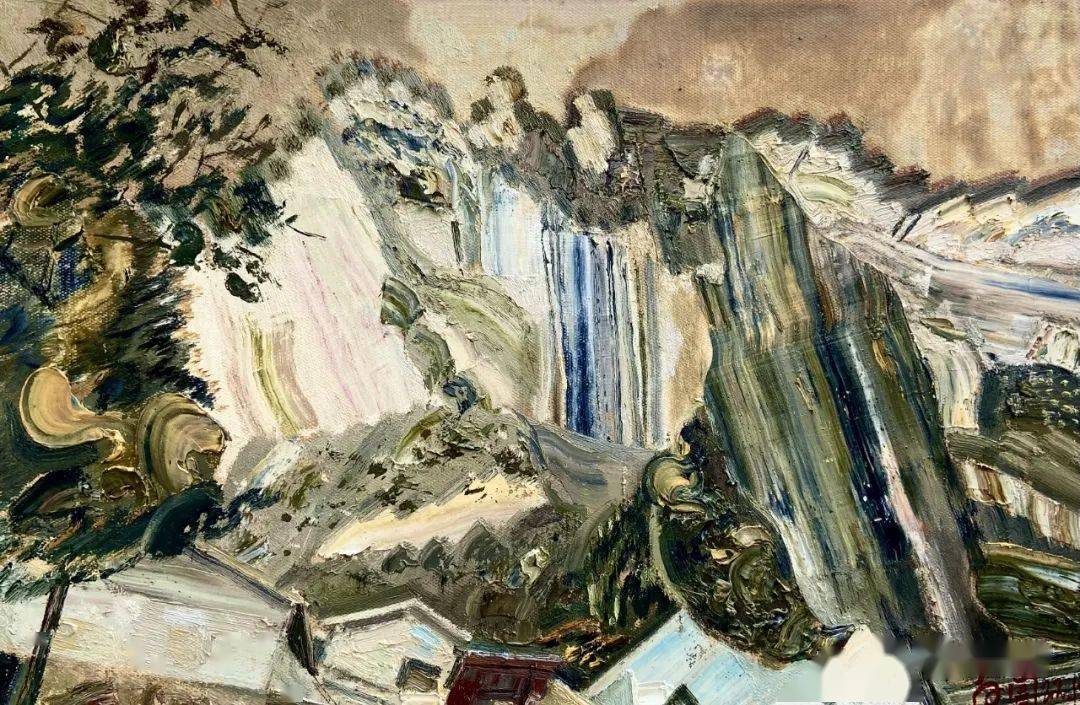 【写生啦】境地丨白固风景作品_油画_cm_布面