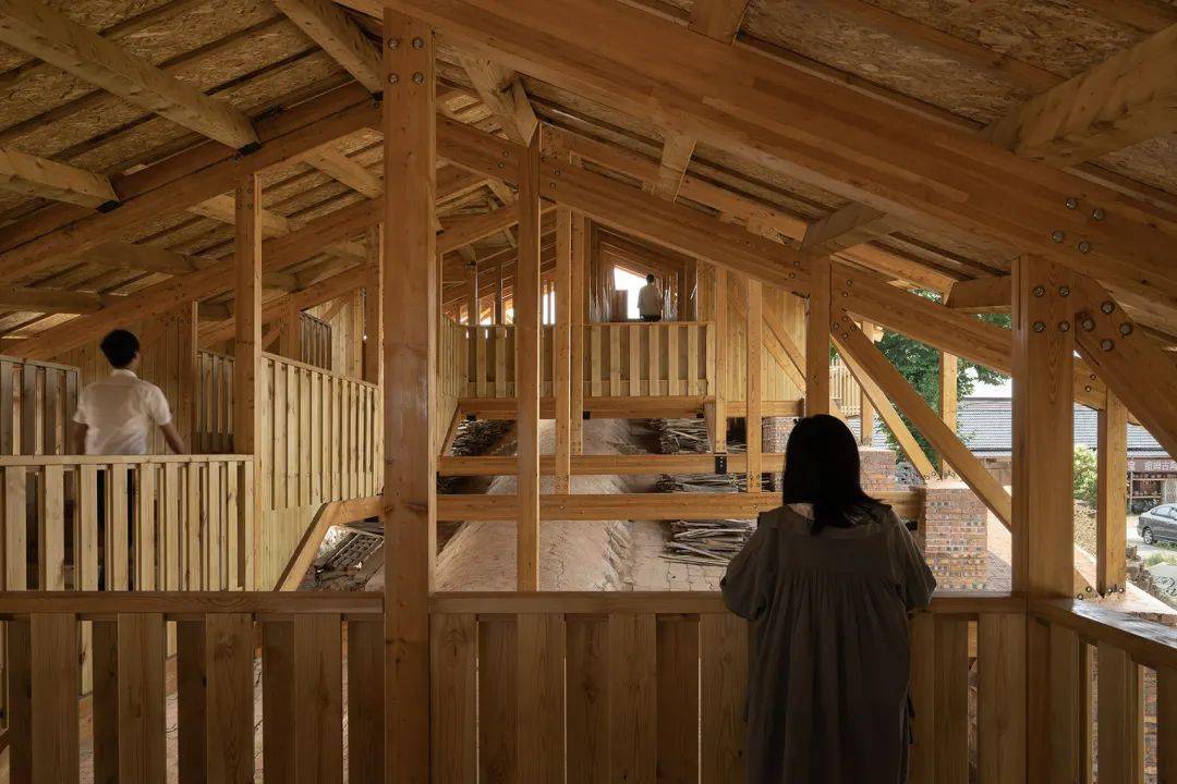 陶厂改造 | 安徽痘姆龙窑及非遗客厅_屋架_建筑_形式