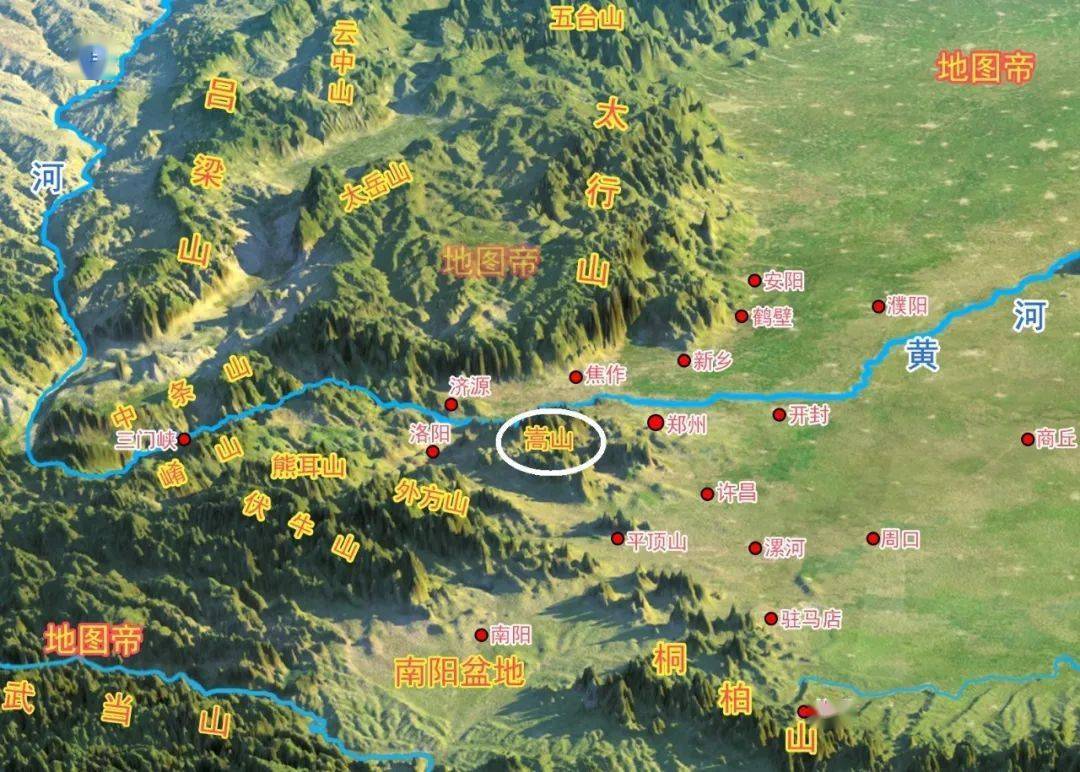 嵩山有七十二峰,太室山和少室山各占三十六峰, 少林寺在少室山北麓的