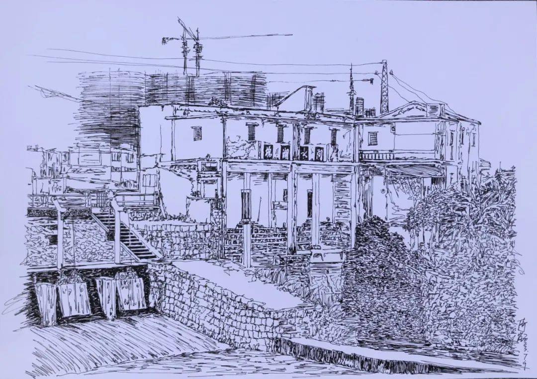 棉湖说客 | 用画笔助力乡村振兴,以墨迹锁住古镇乡愁_记忆_蔡倚岚