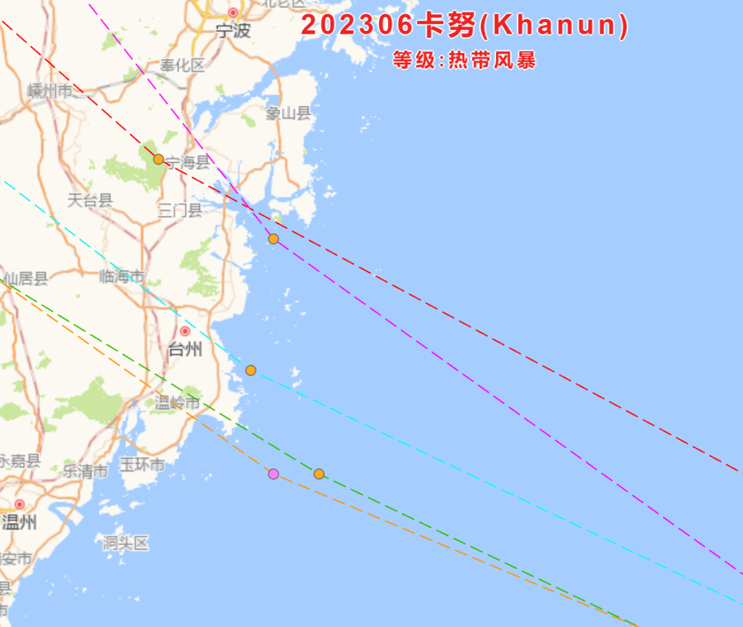 卡努指向台州? 多条路径最新预测: 直奔浙江!