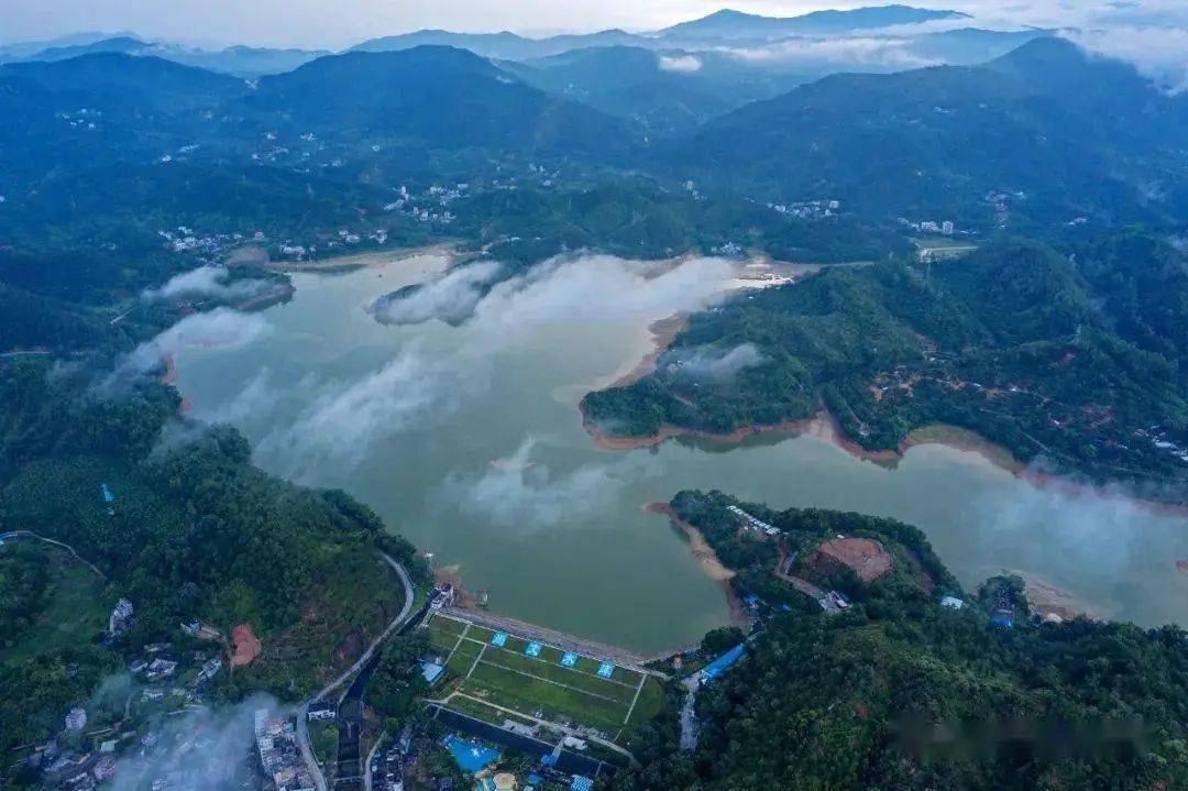 信宜八景"文湖晴波",水川山郭,绿美尚文!_文水_文村_人们