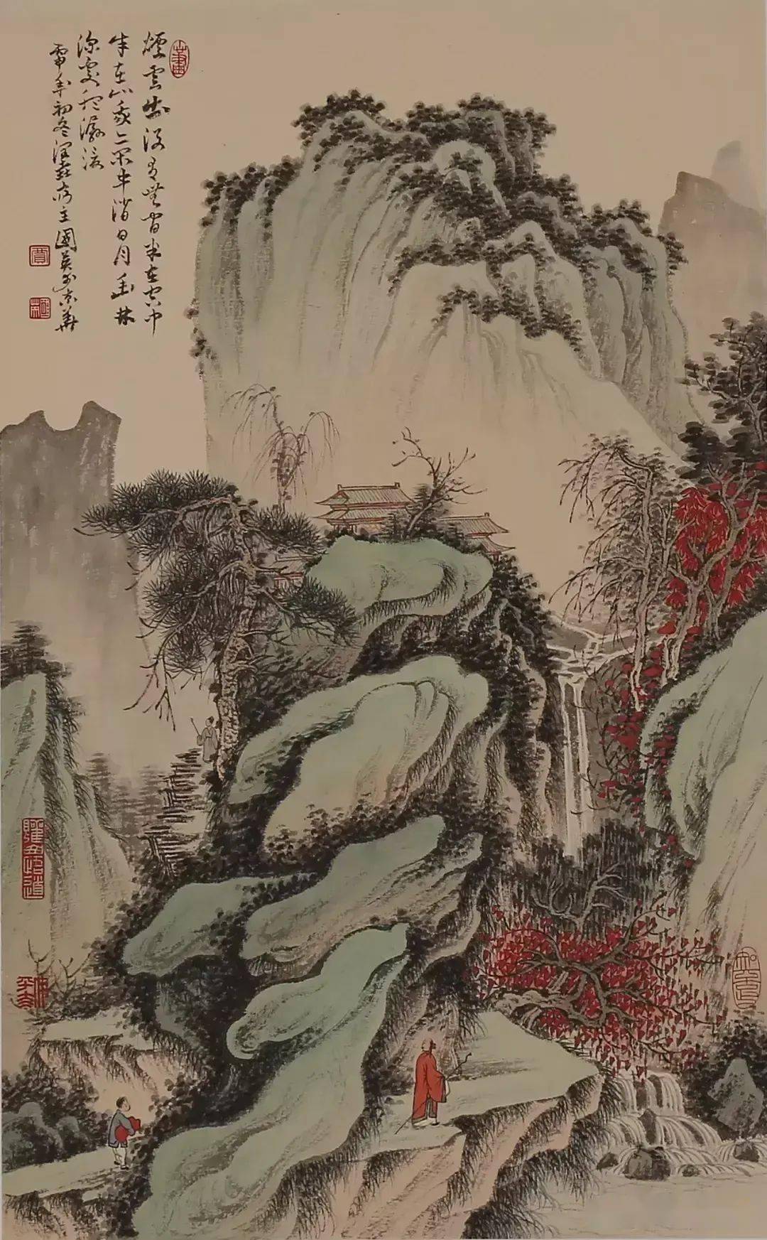 融古出新,写意写心,他的工笔山水画太绝了……_贾国英_作品_太行