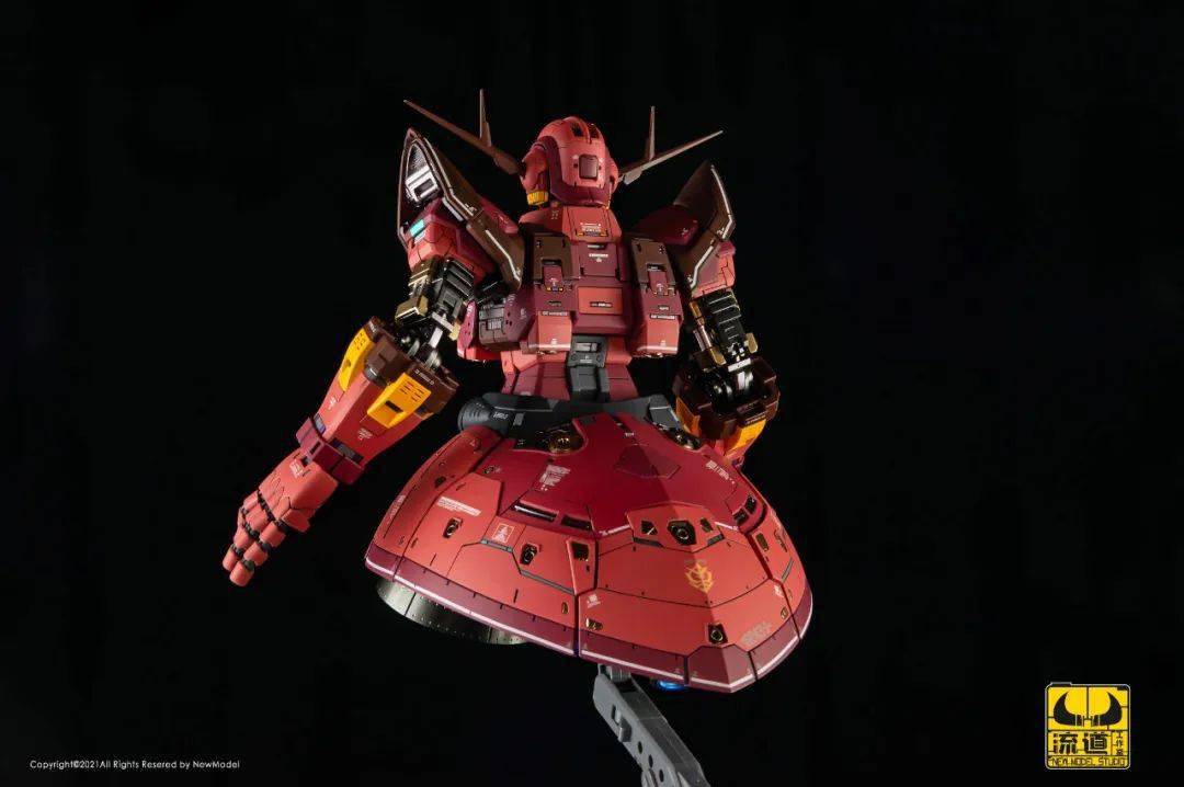 当经典夏亚红配色放到了rg吉翁号身上……_公众_细节_模型