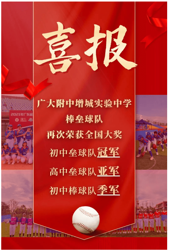 廣大附中增城實驗中學棒壘球隊再次榮獲全國大獎