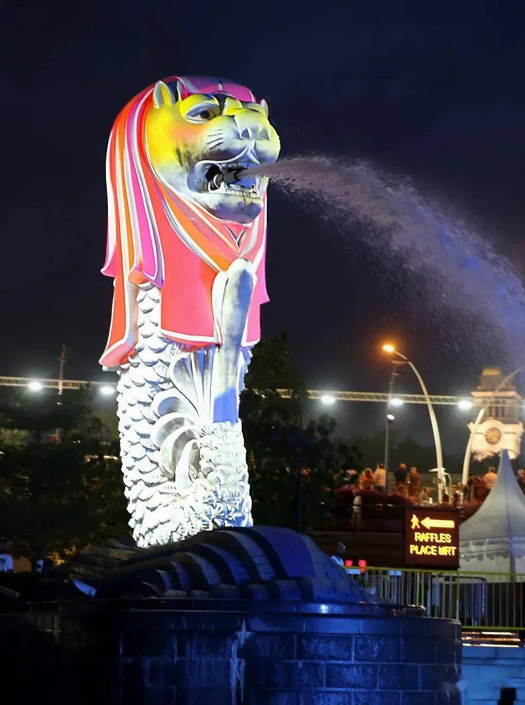 新加坡鱼尾狮雕与金沙酒店_雕像_公园_景观