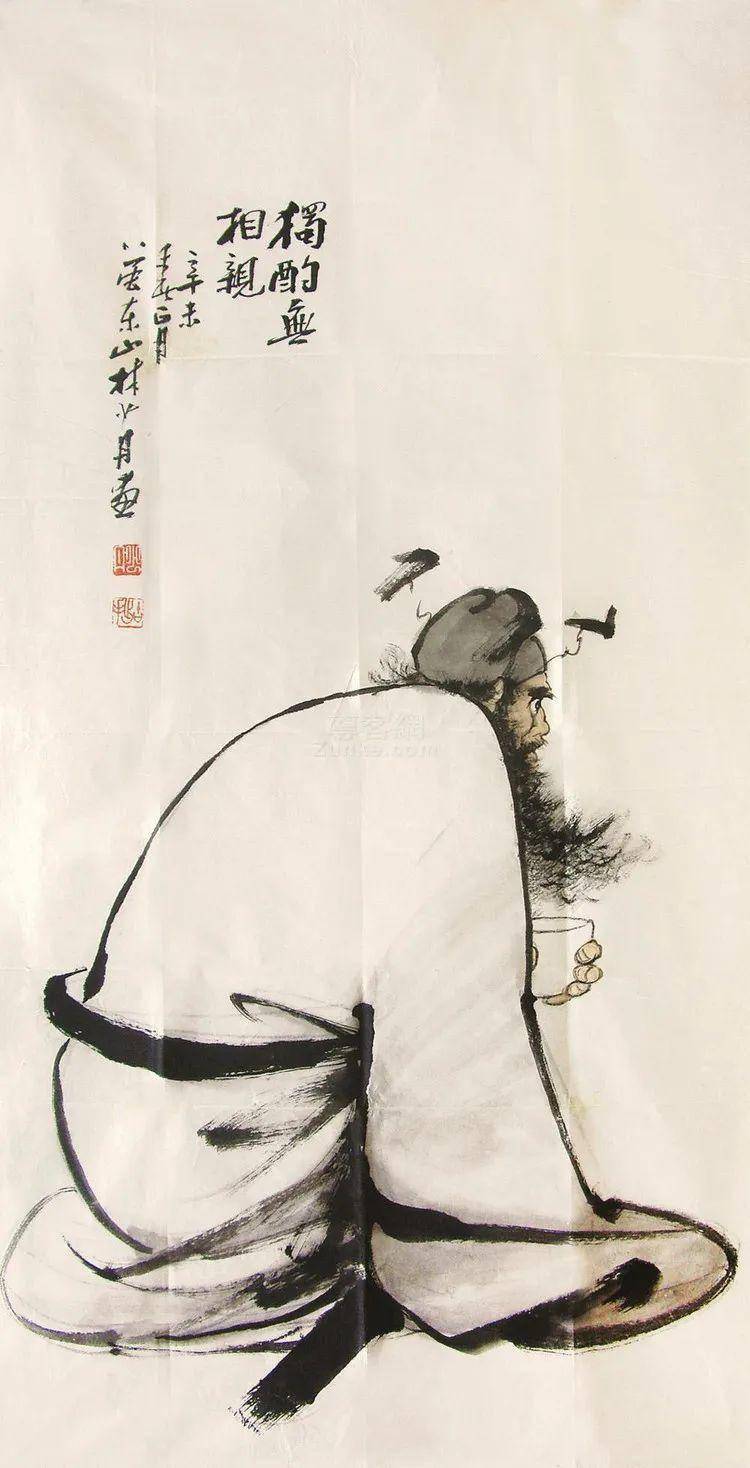 他五十多岁开始创作钟馗,形象达83种_林少丹_人物画_美术