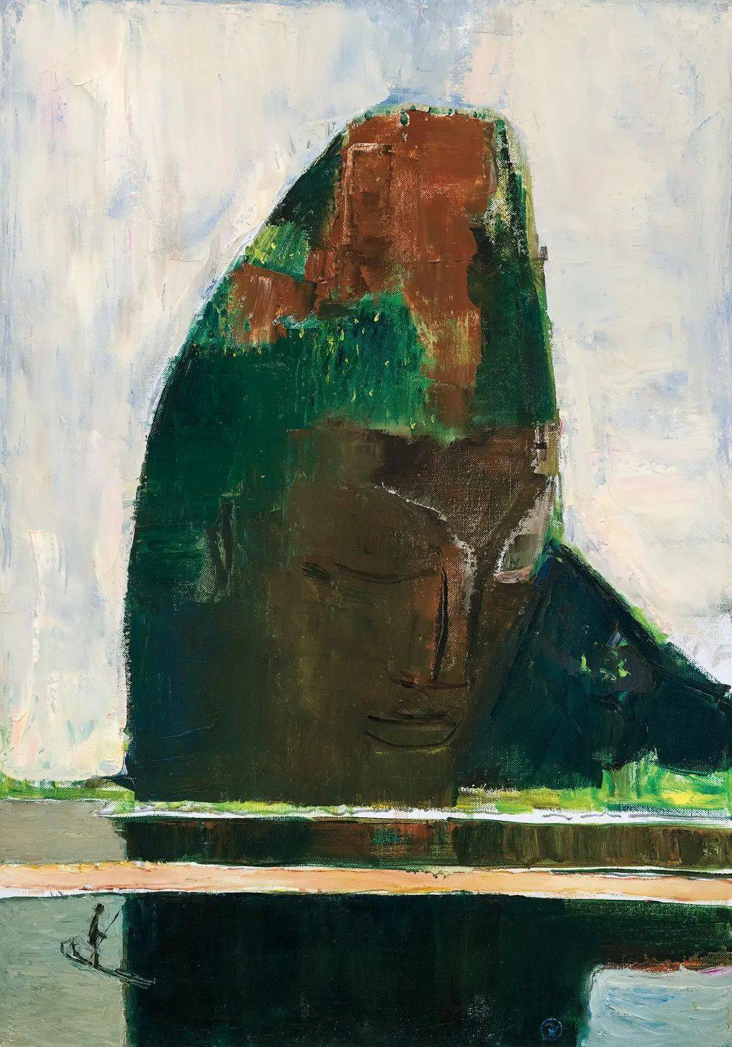 【写生啦】山之魂|当代油画家写生_cm_布面_王琨