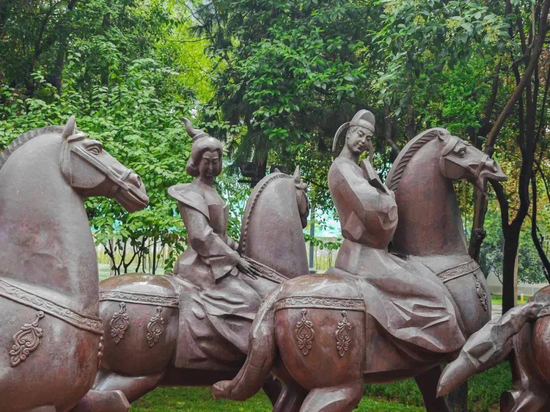 曲江池_雕塑_大唐芙蓉园