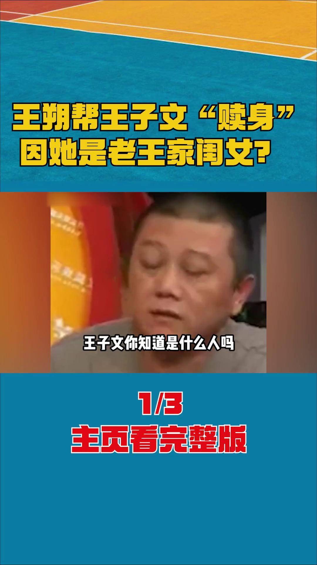 王朔 王子文 娱乐 明星 人物故事 王萌萌