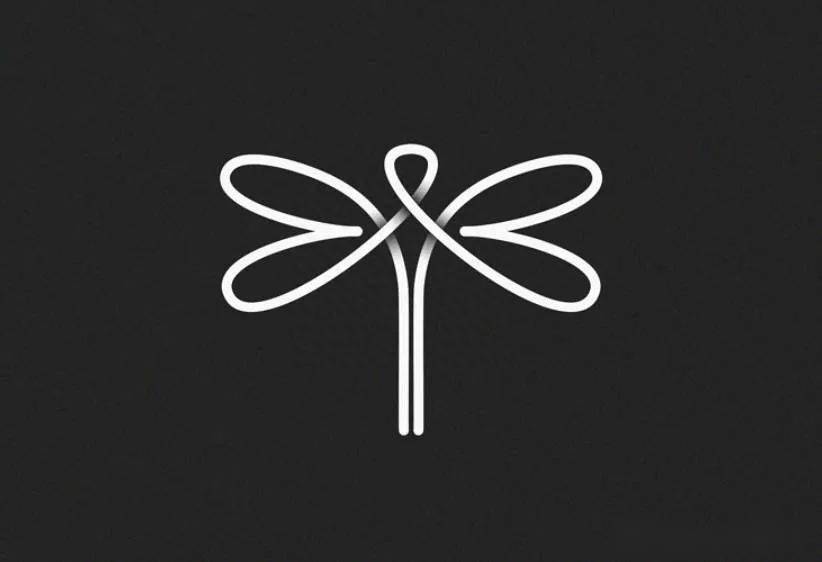 45款创意创意无限蜻蜓元素标志