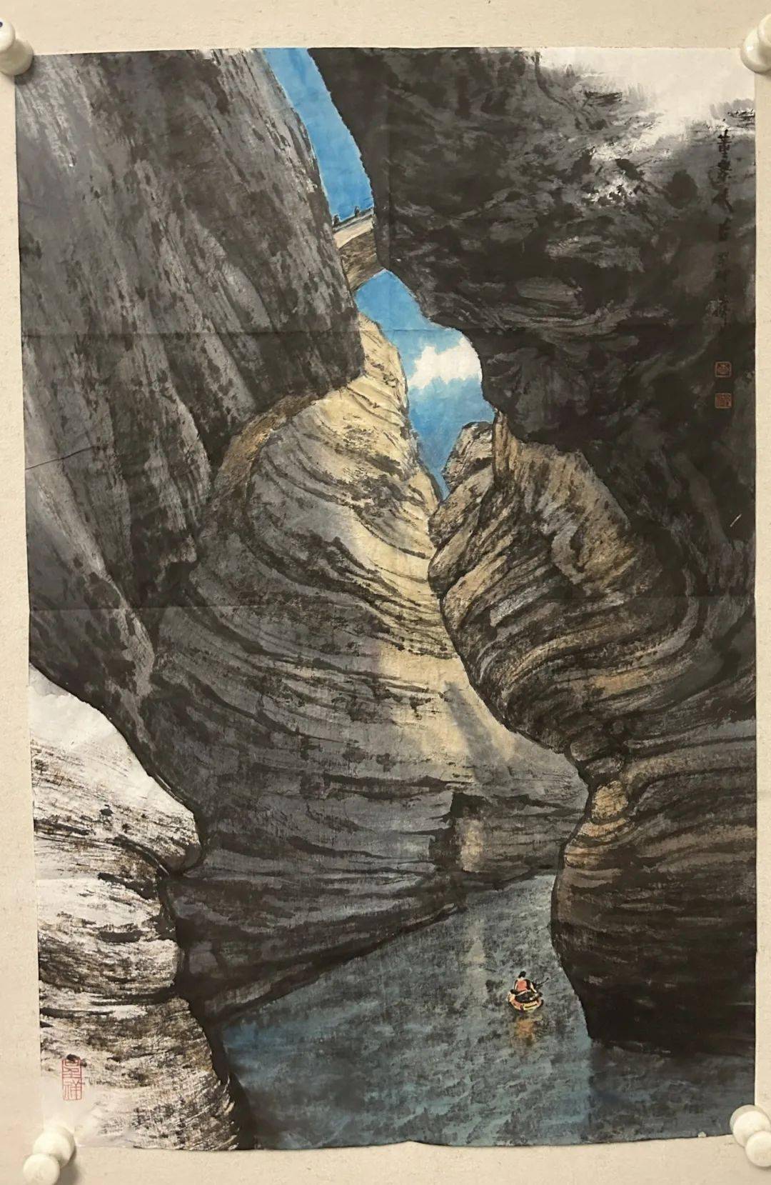 中国画学会 名誉副会长画家:李乃宙作品:《雄关古道》--中国画学会