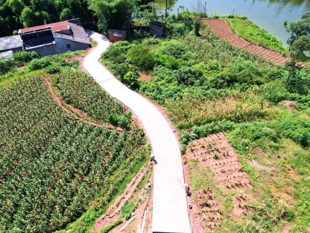 "近日,一条干净平坦的乡村公路在四川省泸州市泸县立石镇天堂村与重庆