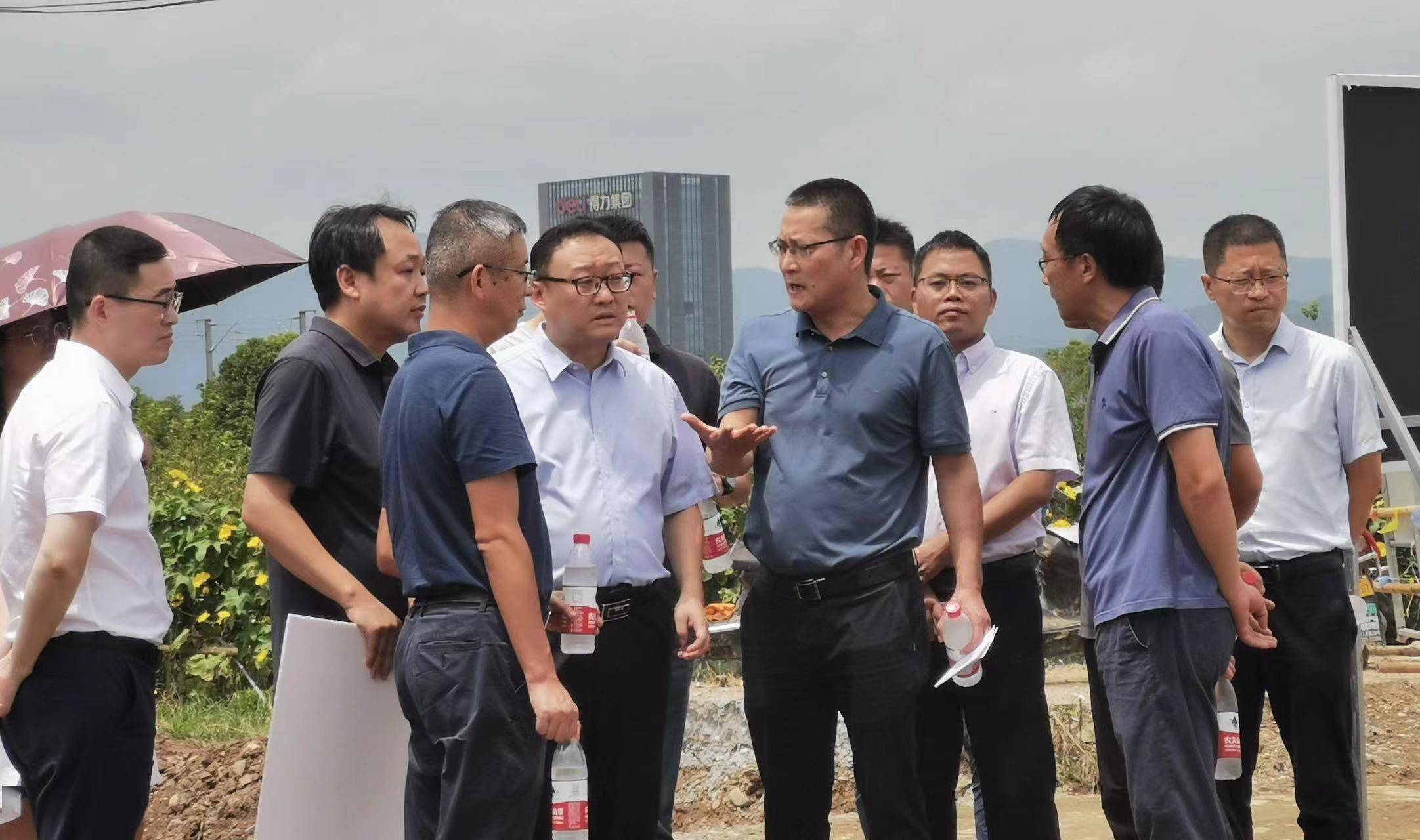 宁波市发改委党组副书记,副主任曹敬之一行调研督导宁海县世行项目