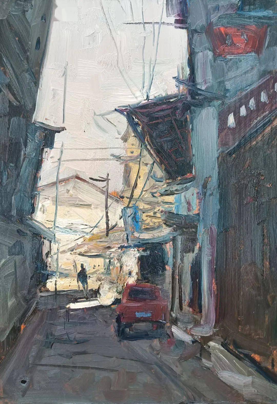 彭衡平老师贵州安顺写生作品_油画_风景_习作