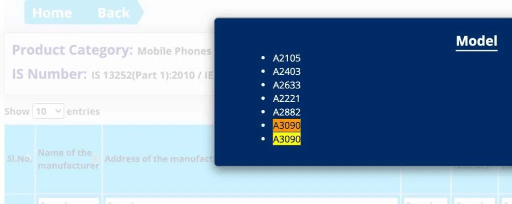型号 A3090的新款苹果iPhone机型现身监管机构图片