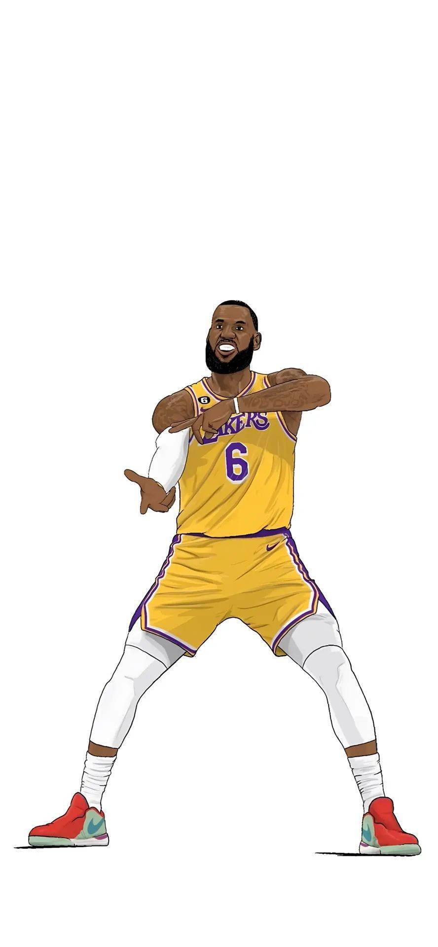 【篮球纬度】|简约动漫风nba球星壁纸_搜索_页面_公众