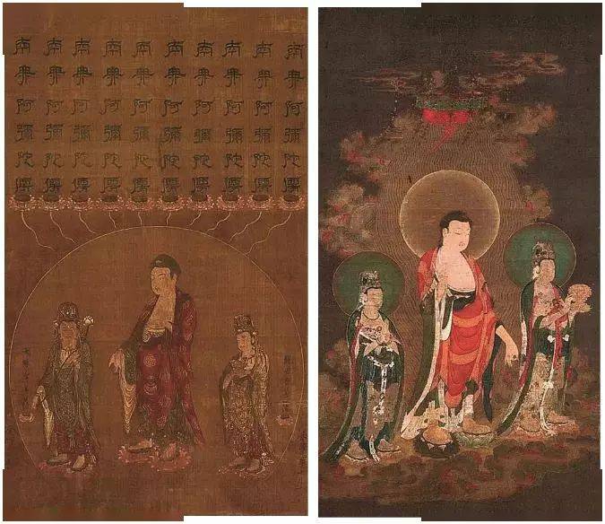 ともや専用　仏画 阿弥陀三尊来迎図 仏像 ともや専用 仏画 阿弥陀三尊来迎図 仏像 ともや専用 仏画 阿弥陀三