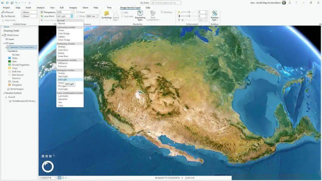 arcgis pro 中设计地球仪_in_globe_were
