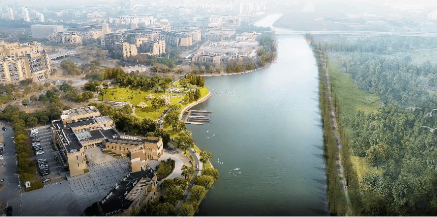 南汇新城绿环“海上玉环”进入全面建设实施阶段特色节点空间体系 