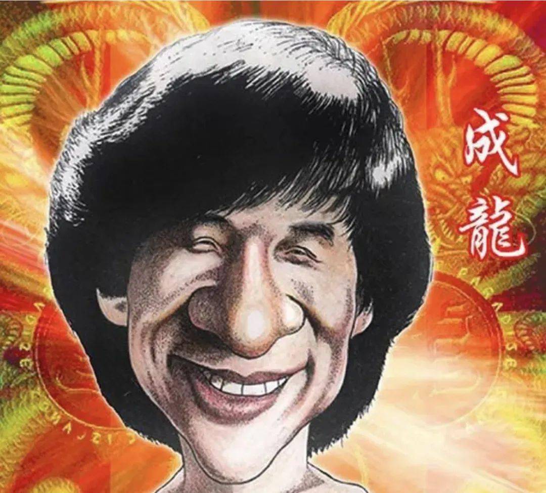 成龙黑白头像图片