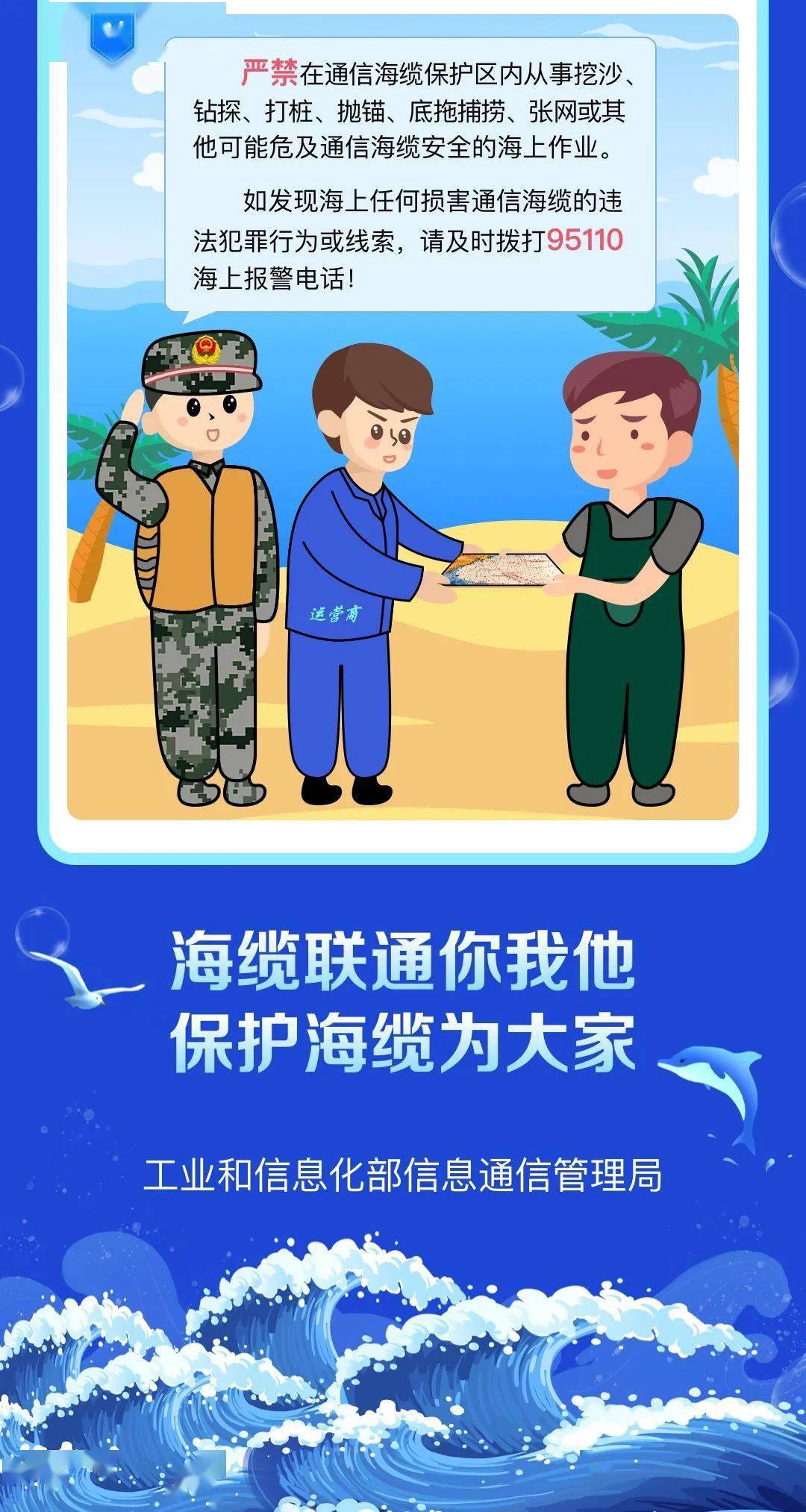 薇科普|携手保护海缆,共促通信安全_侵权_北海_移动