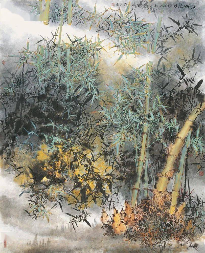 【国画天地】清新恣纵,神韵天成|赵占东的全景花鸟画_荷叶_笔墨_艺术