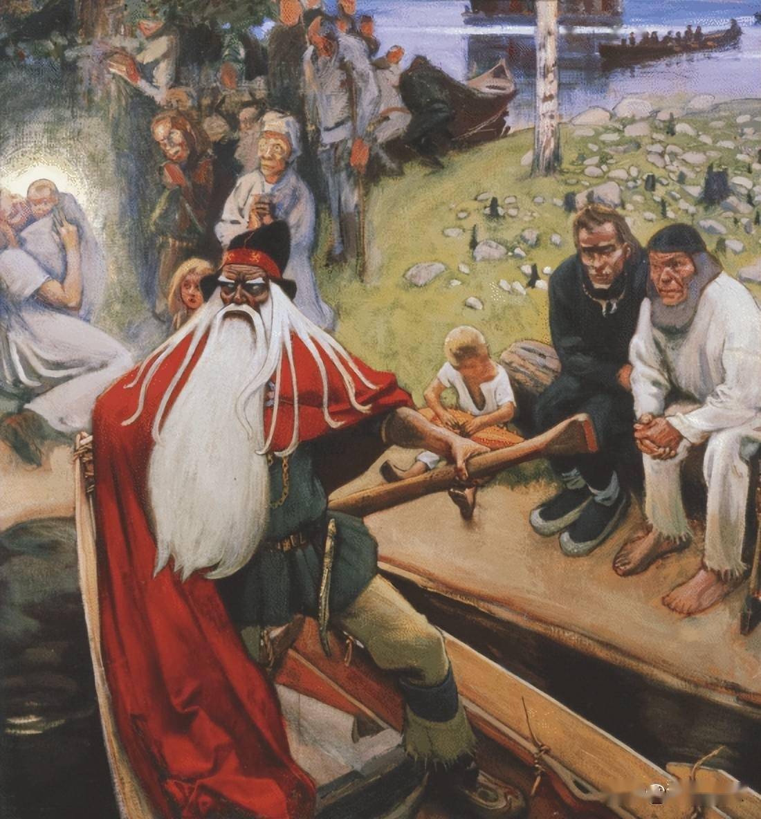 野蛮血腥的芬兰神话!让你直面森林深处的"恶神"_老万_赫亚_女神