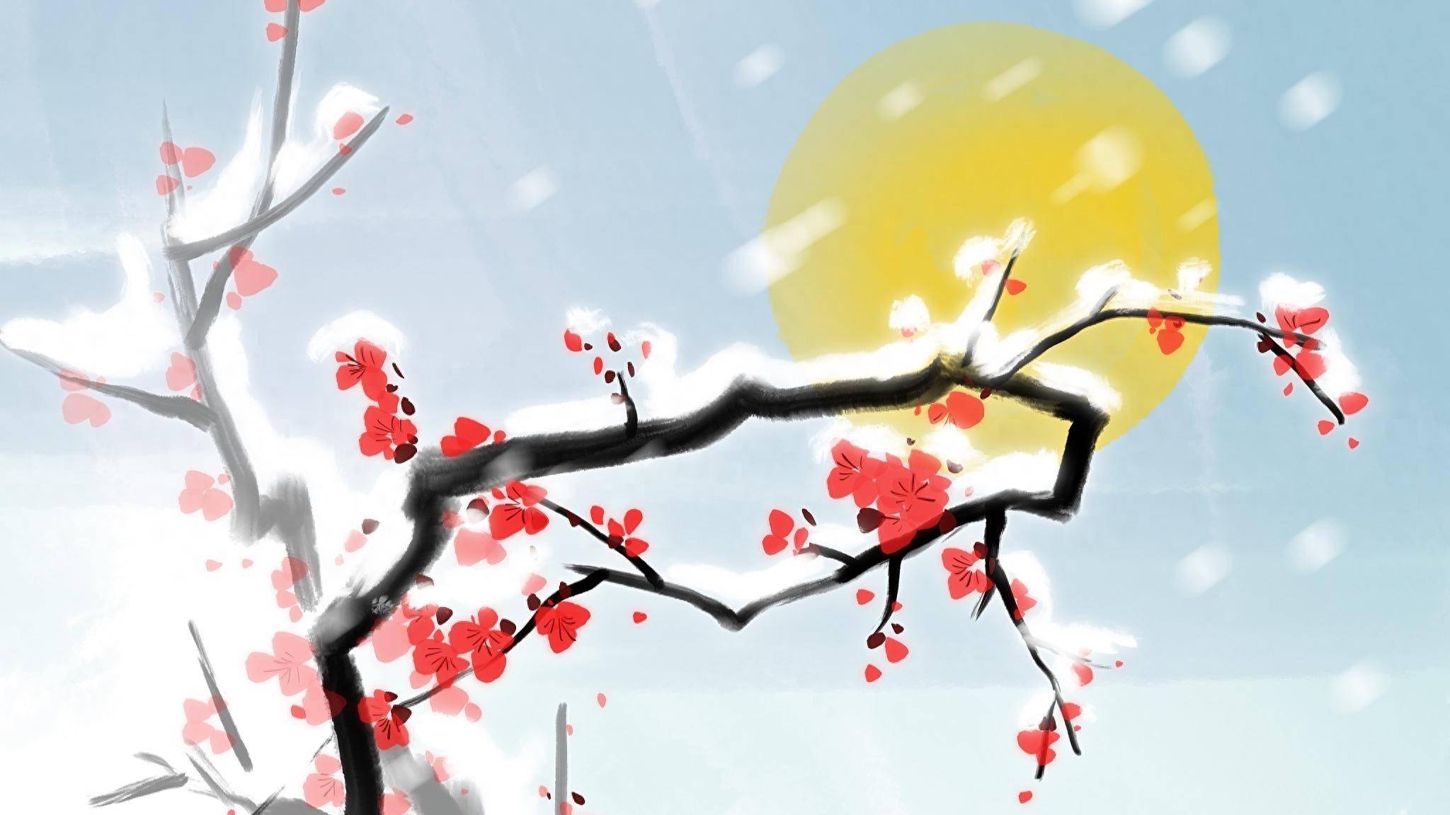 苏轼设宴邀友,梅花树下饮酒赏月,即兴写下一词,尽显旷达闲适_赵德麟
