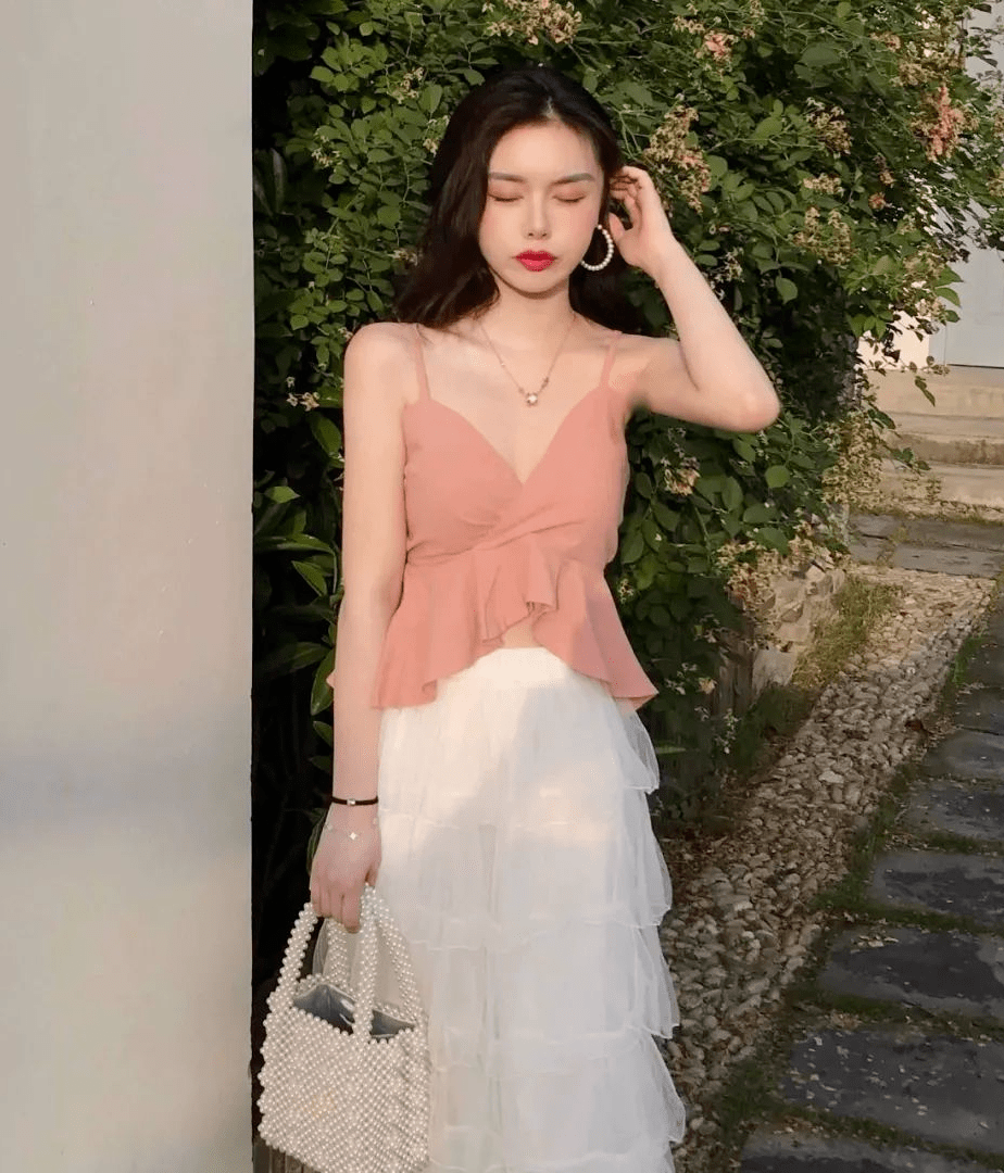 长裙这样穿,150-170cm都好看!_夏日_显高_小个子