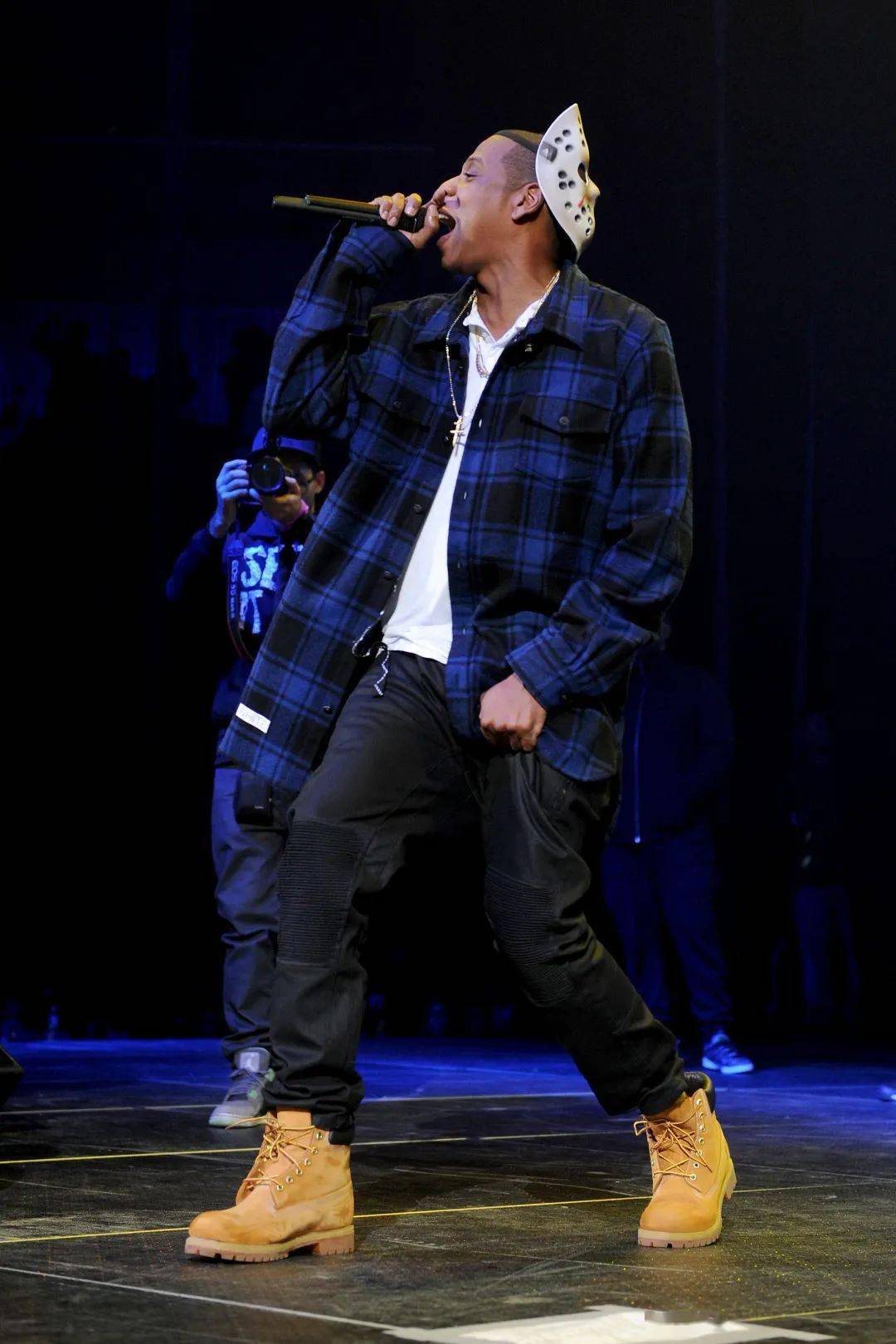 从左至右eminemkanye west jay