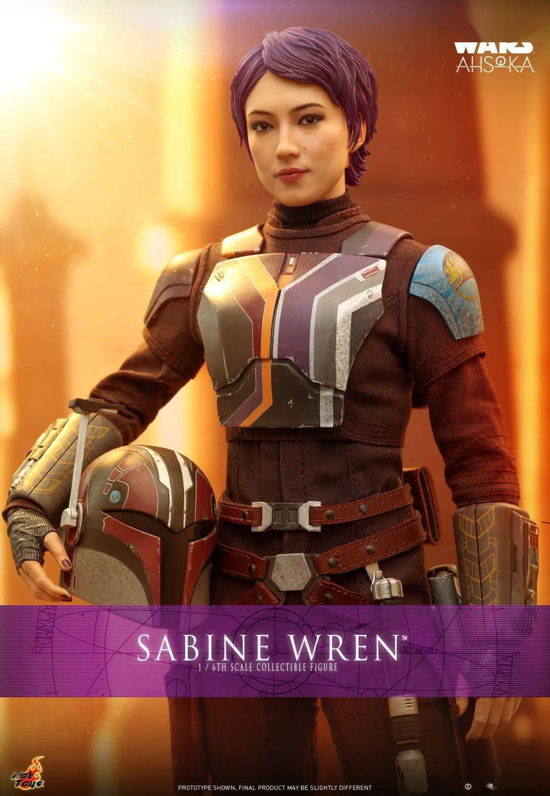 ht 16 星战 tms111 阿索卡 莎宾 雷恩 sabine wren_人偶_头盔_角色