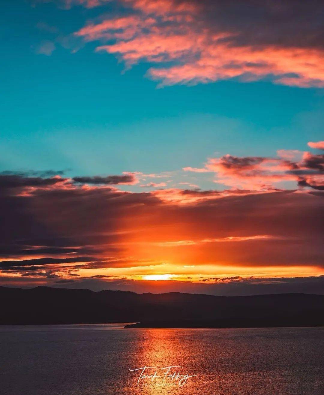 五彩夕阳,七彩云霞_色彩_画卷_梦幻