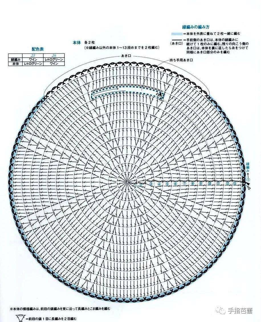 大圆球钩针图解图片