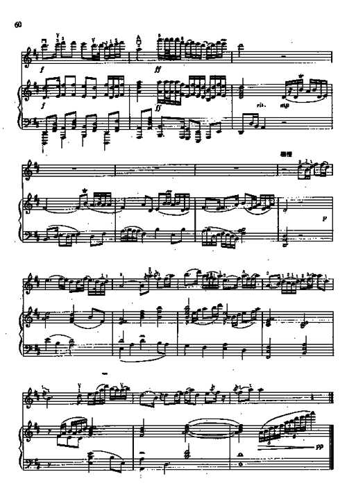 民乐经典《二泉映月》附小提琴谱-华彦钧曲_中国_代表作品_二胡