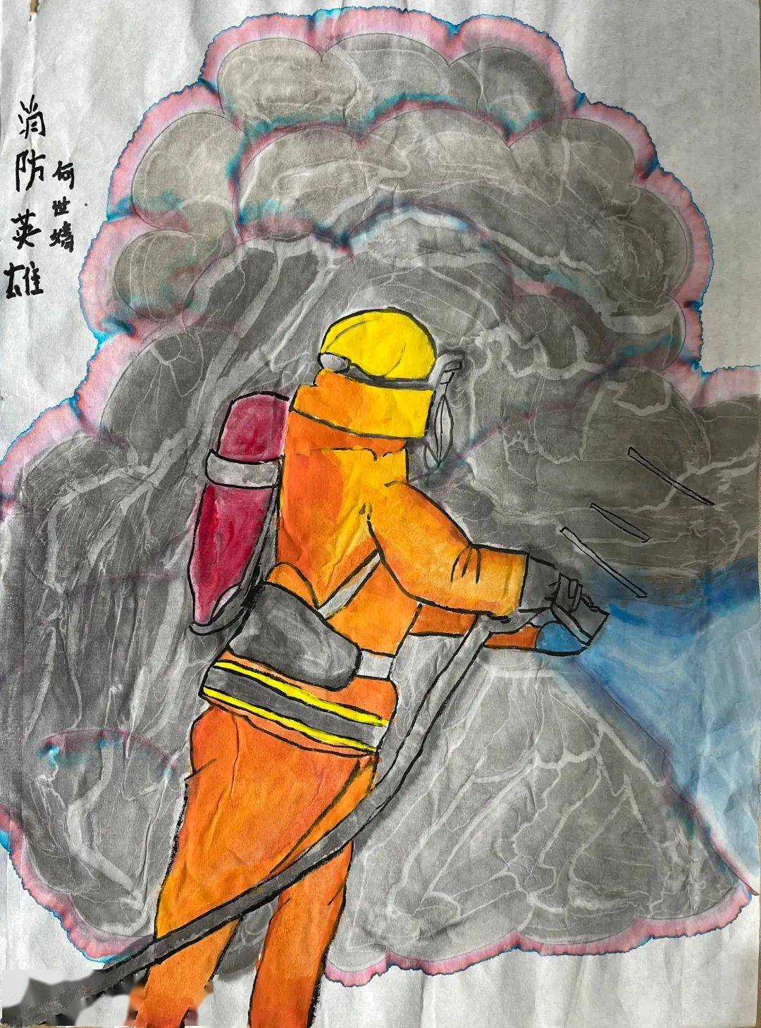 消防科普绘画手工作品展丨孩子眼中的消防,你绝对想不到_西宁_朋友
