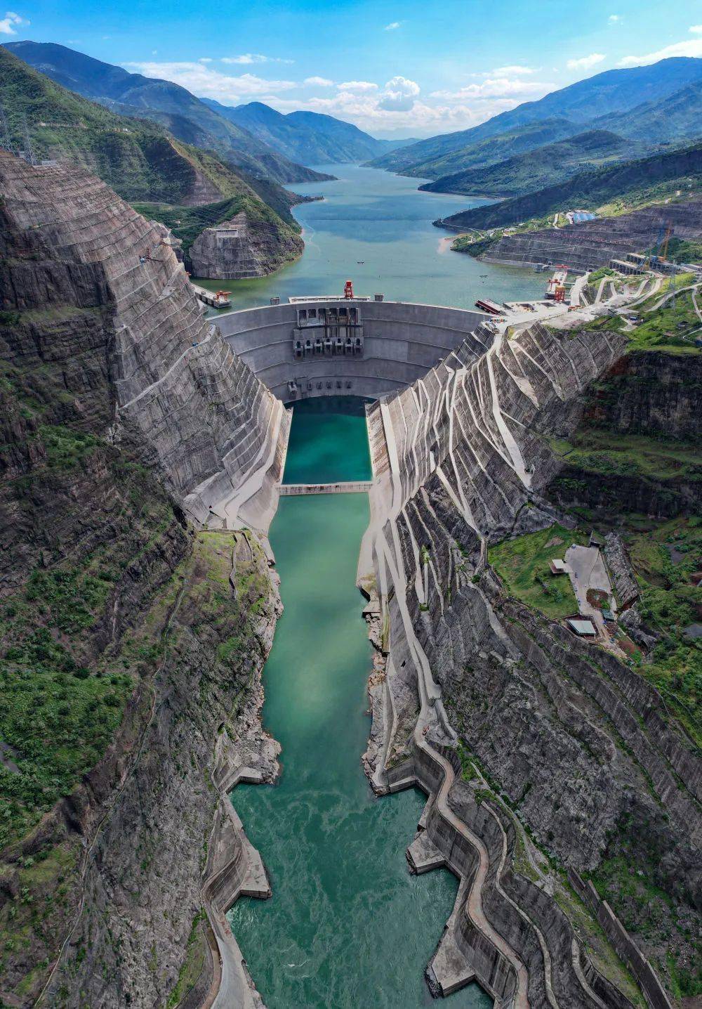 【新华视界】探访白鹤滩水电站_无人机_照片_巧家县