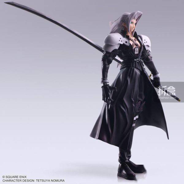 square enix 最终幻想 bringarts 萨菲罗斯 巴雷特 赤红 可动人偶_mm