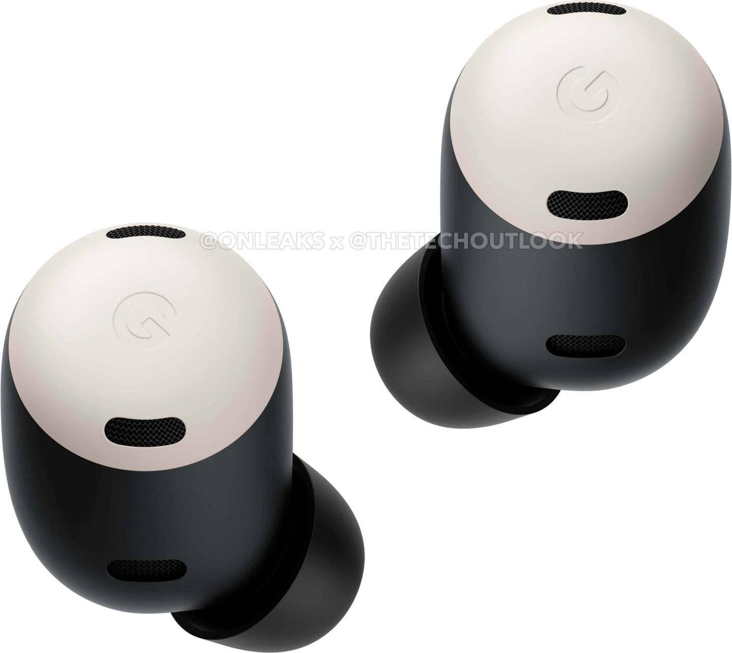 谷歌 Pixel Buds Pro 瓷白和天蓝两种颜色耳机渲染图曝光 图3