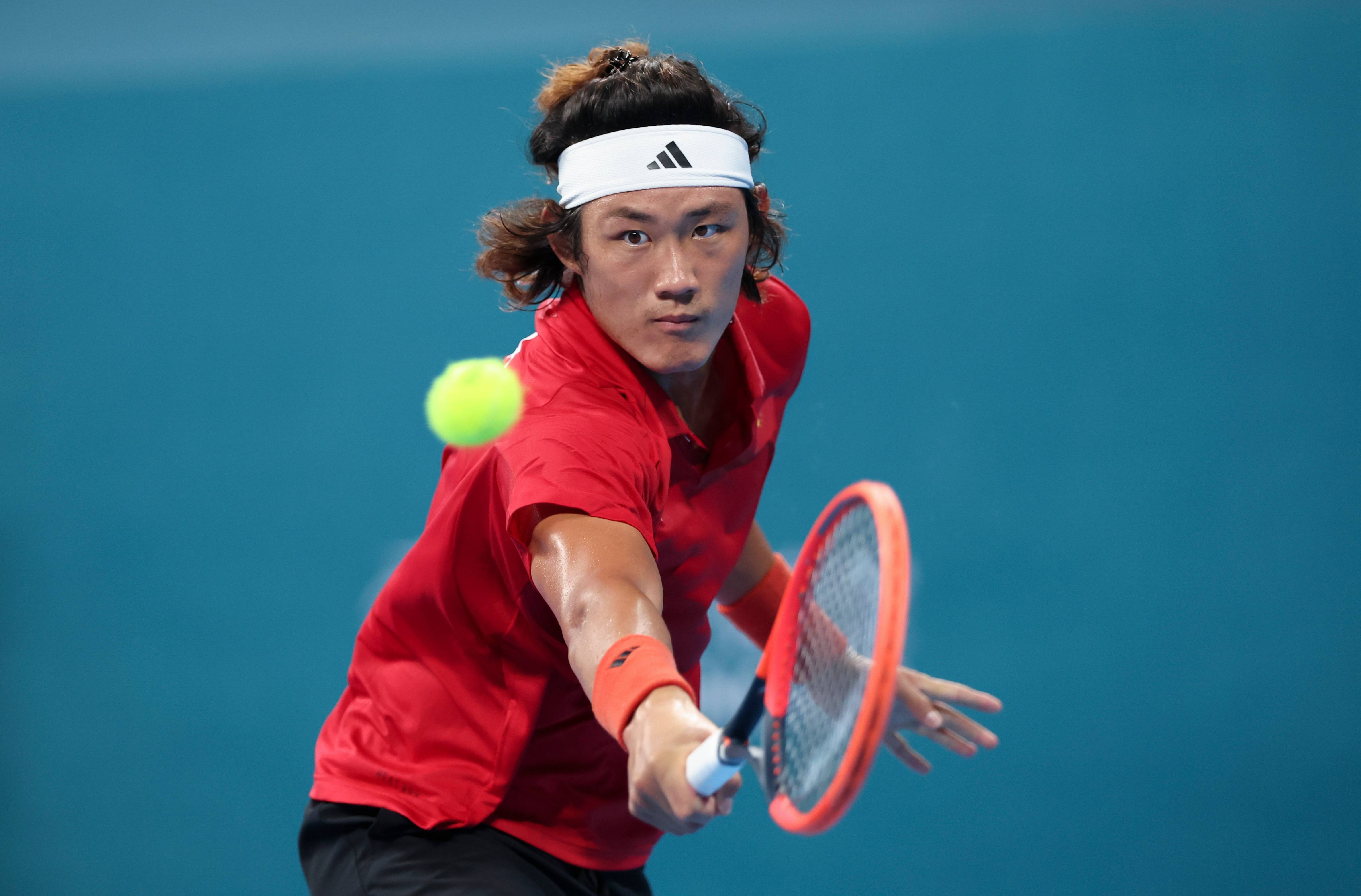 (杭州亚运会)网球——张之臻夺得男单冠军_新华社_孟晨光_比赛