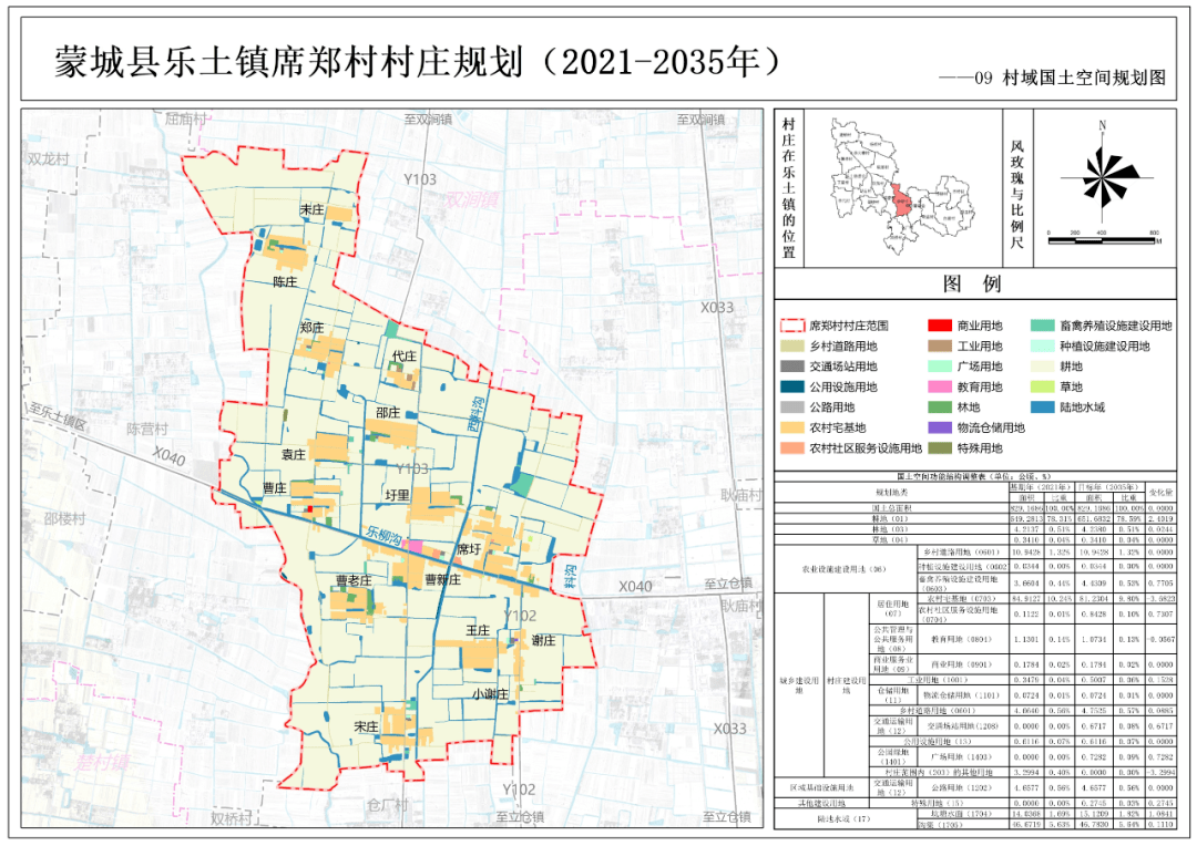 蒙城控制性详细规划图图片