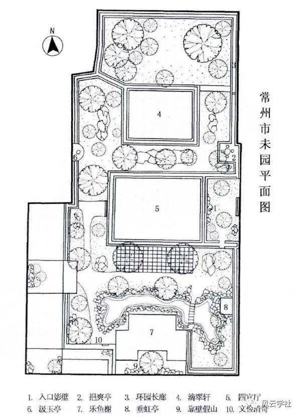 留园华步小筑平面图图片