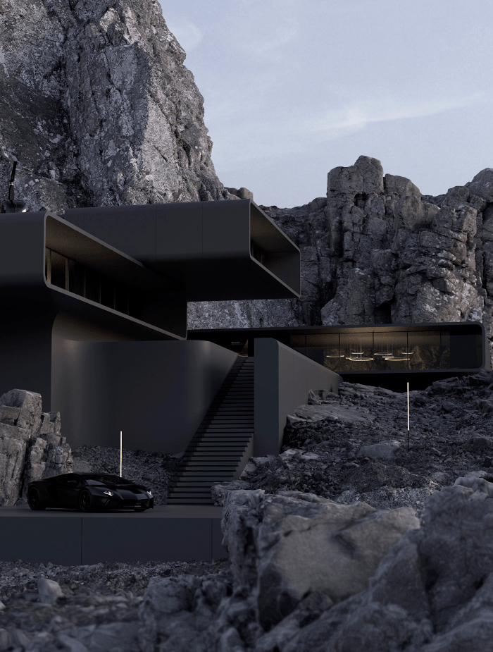 还记得那个给普京设计豪宅的乌克兰设计师吗?他又双叒来了!_Concept_建筑_山体