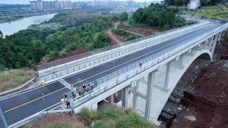 资阳莲花路上跨桥顺利通过验收_建设_进展_项目