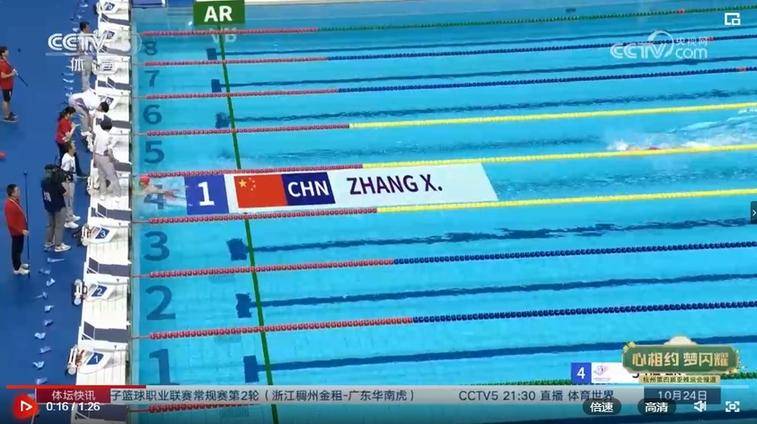 「游泳」张晓彤打破亚洲纪录和亚残运会纪录_图片_比赛_高清