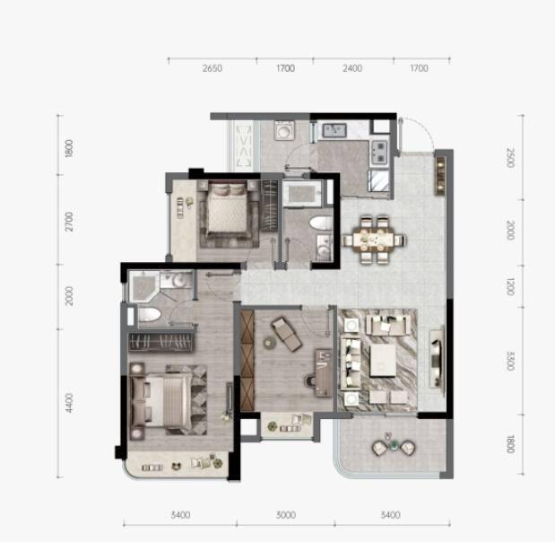 成都天府星萃里项目人才公寓开盘在即，主推建面约103-179㎡户型房源图2